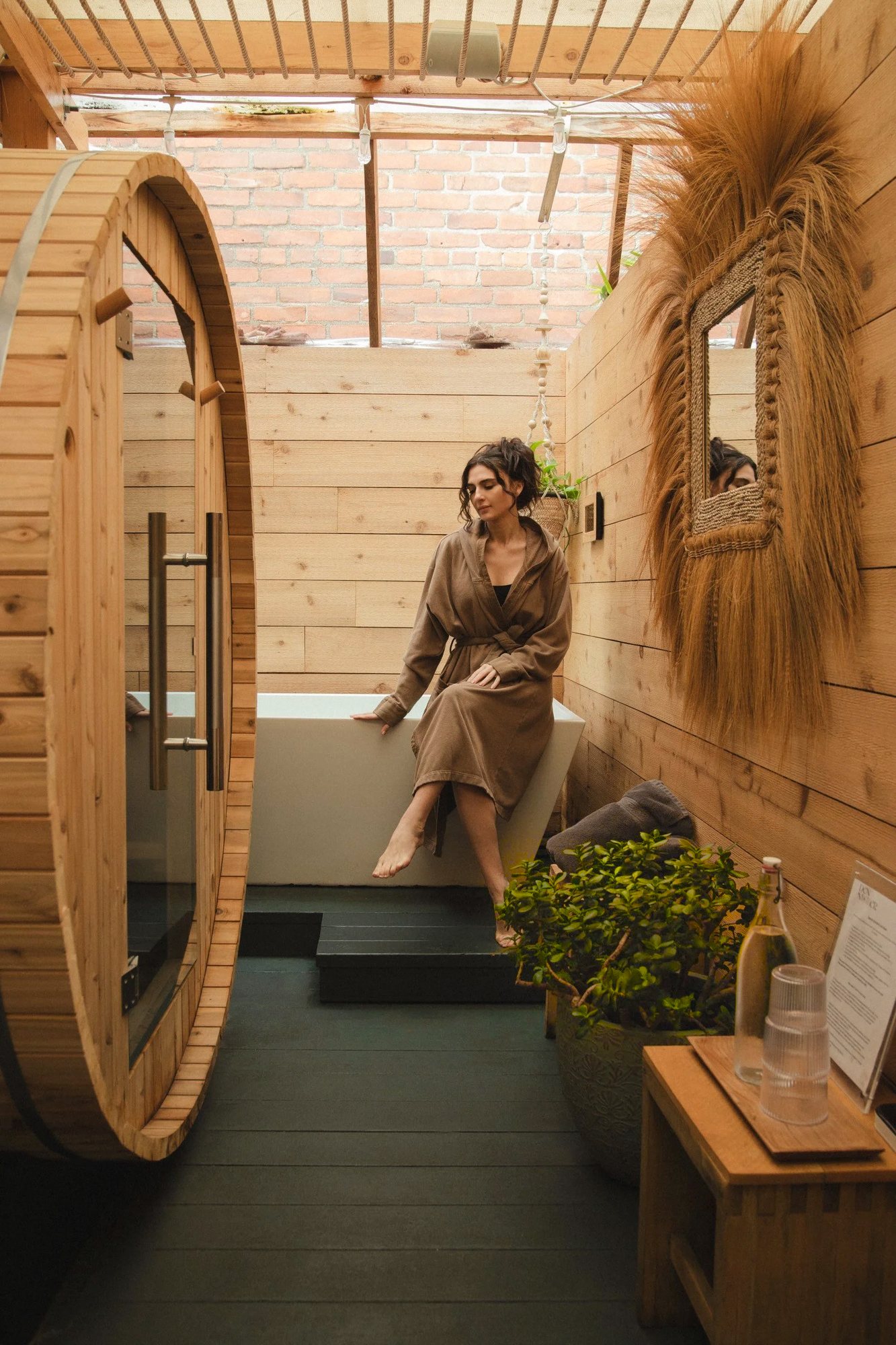Sauna and cold plunge